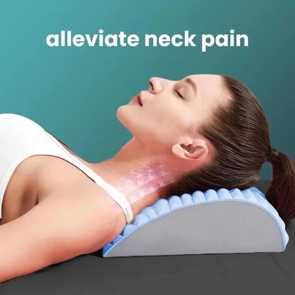 EVA Lumbar Back Massager Neck Stretch Lumbar Support Spine Board New Back Stretcher  Unisex