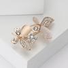 Creative Alloy Rhinestone Opal Butterfly Brooch Fashion Simple Women'S Clothing Brooch Ornament Pin