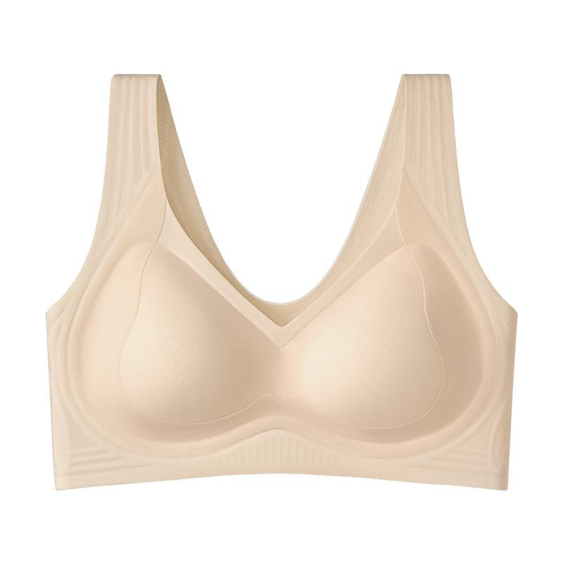 [Ice Silk Vest YC] Underwear Simple Anti-sagging Small Breasts Gather Underwear Adjustment Sexy Bra