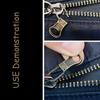 5PCS Detachable Zipper Pull Replacement Zipper Slider Puller Lock for Down Jacket Dress Luggage Bag Metal Zipper Head Repair Kit