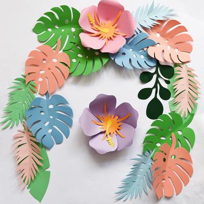 Nordic Style Leaves & Flowers Wall Decor for School Classrooms, Shopping Malls & Children's Rooms