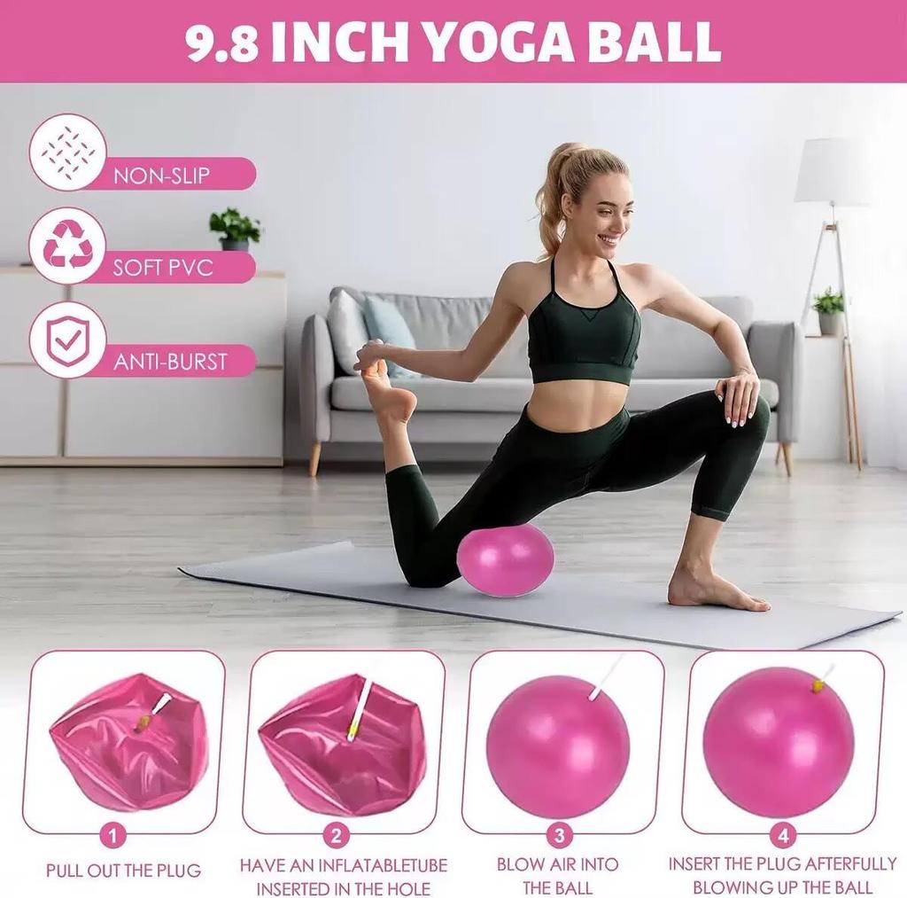 10-Piece Yoga & Pilates Set with Pilates Ring, Ball, Glute Band, and Figure-8 Resistance