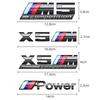 ABS Krom Bil Bakre Bagagelucka Emblem Klistermärke Styling Power Competition för BMW M M1 M2 M3 M4 M5 M6 M7 X7M X2M X3M X4M X5M X6M