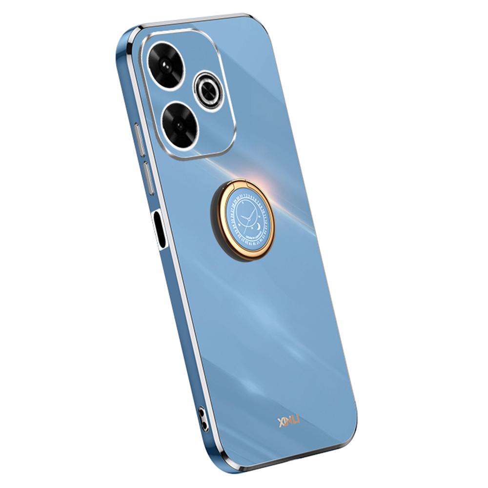 XINLI For Xiaomi Redmi 13 5G/4G Case Ring Kickstand Electroplating TPU Phone Cover