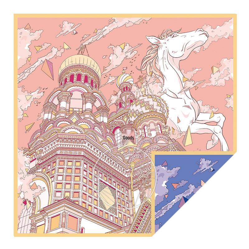 Aurora Double-Sided Mulberry Silk Scarf