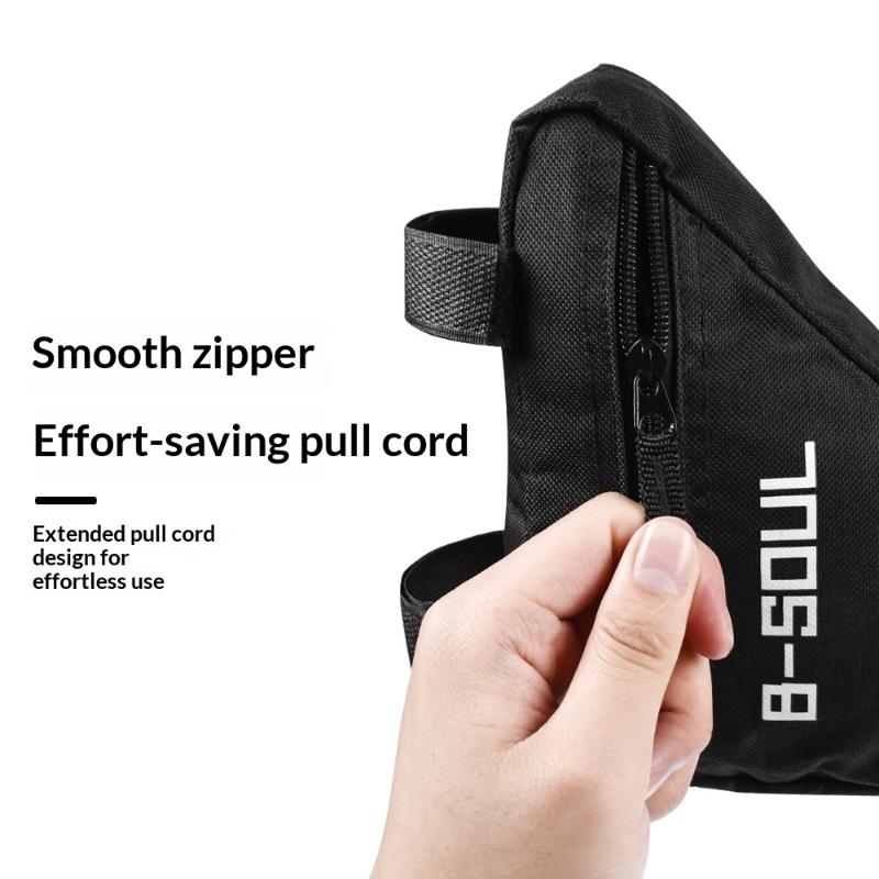 Bicycle Triangle Frame Storage Bag Waterproof Front Tube Pouch Durable 1PC Fit for All Common Road Mountain Bikes