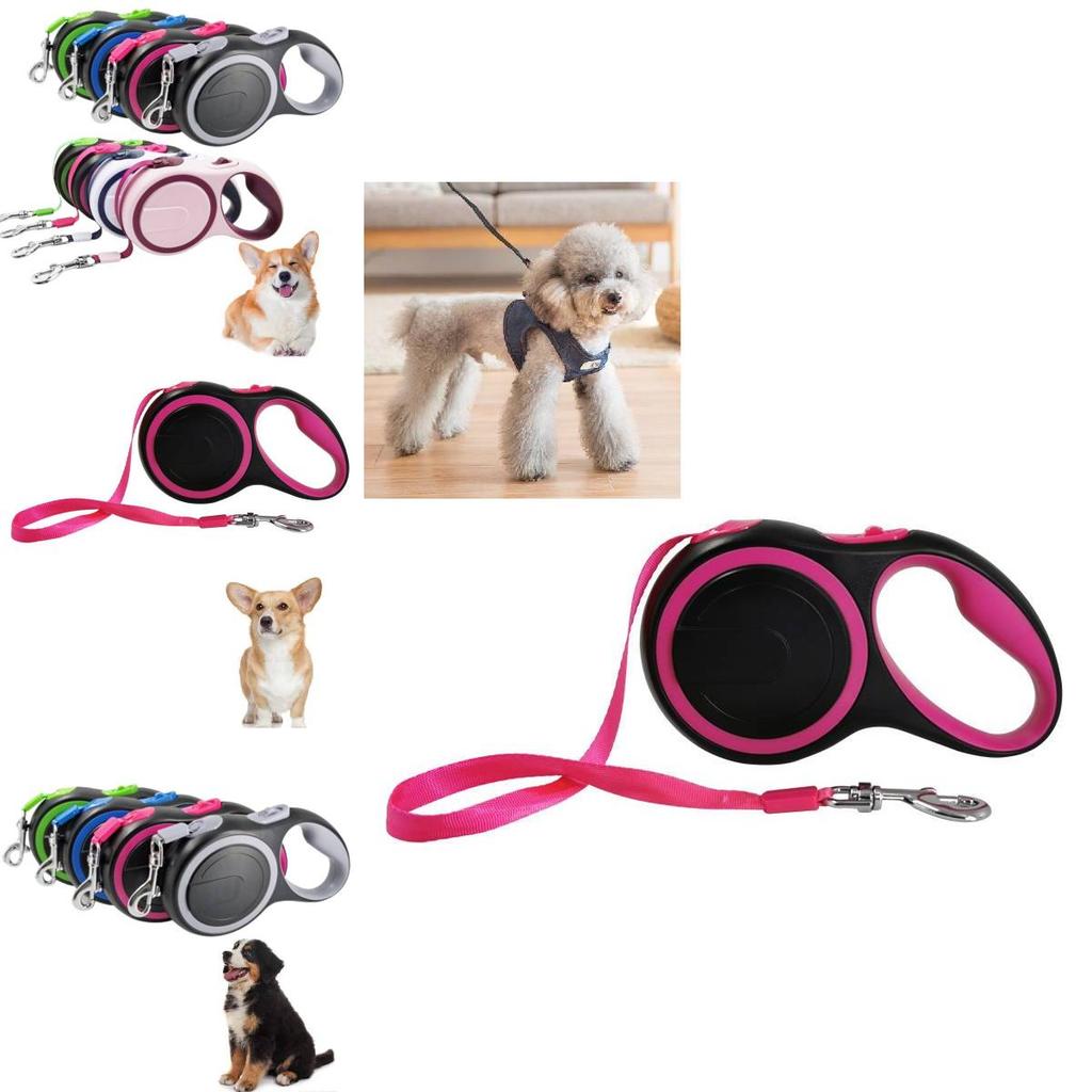 Guia Extensível de Alta Resistência Para Cães Com Cabo Ergonômico e Múltiplos Comprimentos Para Controle Aprimorado