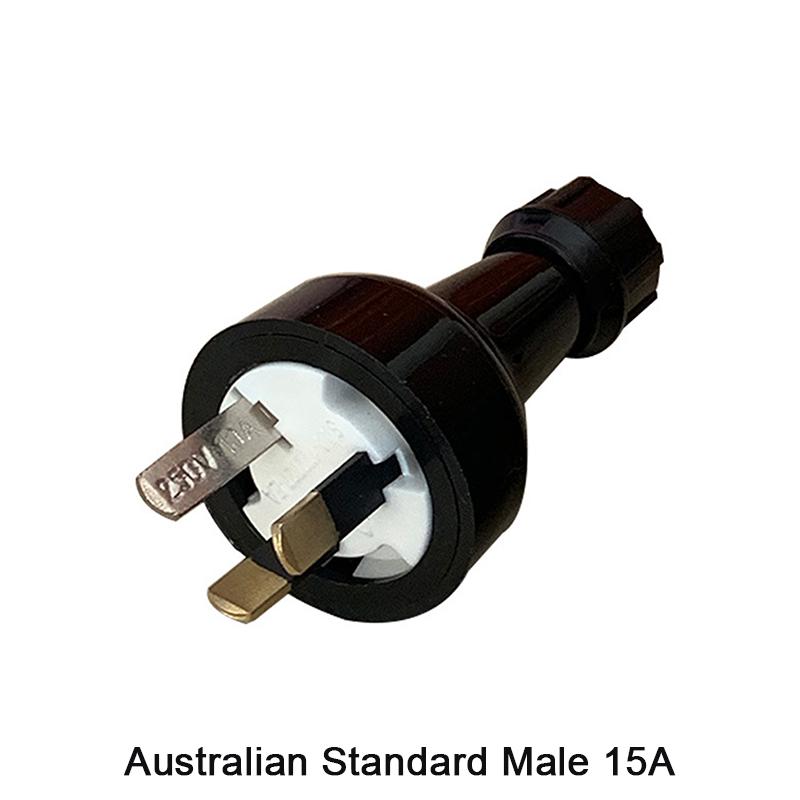 1/2PCS Plastic Rewirable Plug Socket Australian Female Socket 3 Prong Electrical Socket Grounded Rewire Socket DIY Assembled