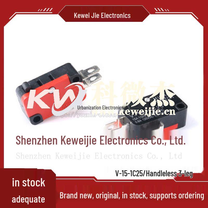 Copper Contact V-15 KW7-3 Micro Switch with Lever Optional, Copper Roller, and Push Button Limit Switch.
