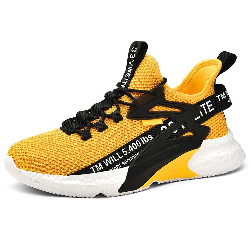 Men's Sneakers Shoes Light Casual Fashion Running Elastic Leisure Outdoor Mesh Summer Sports Tennis Man Walking