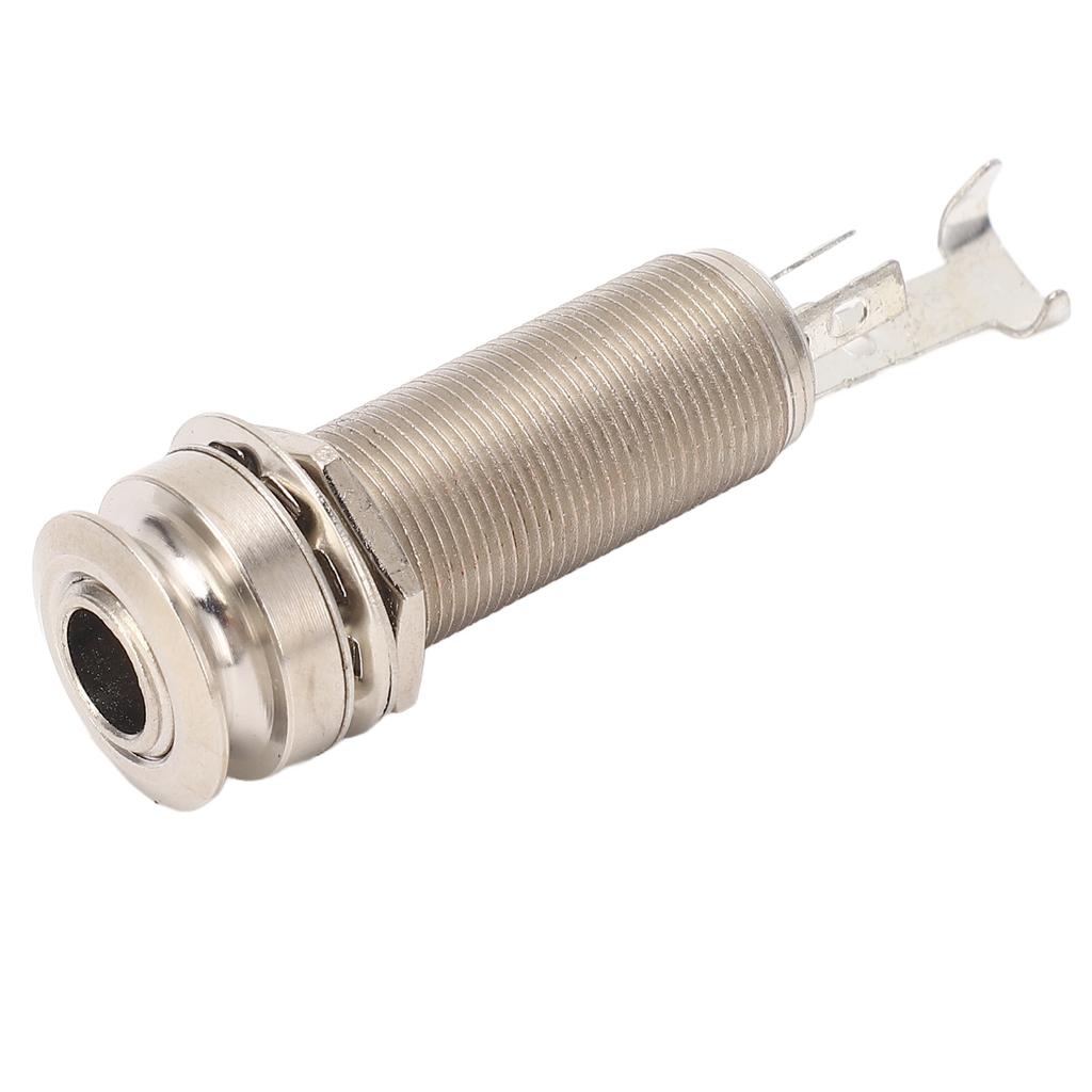 Guitar Bass Barrel Jack 14 Inch Reduce Noise Metal Cylinder Output Jack Socket for Electric
