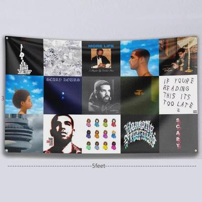 Drake OVO Album Cover  Music Collage Tapestry  Wall Decoration Banner  Music Tapestry Canvas Painting  Poster Decoration
