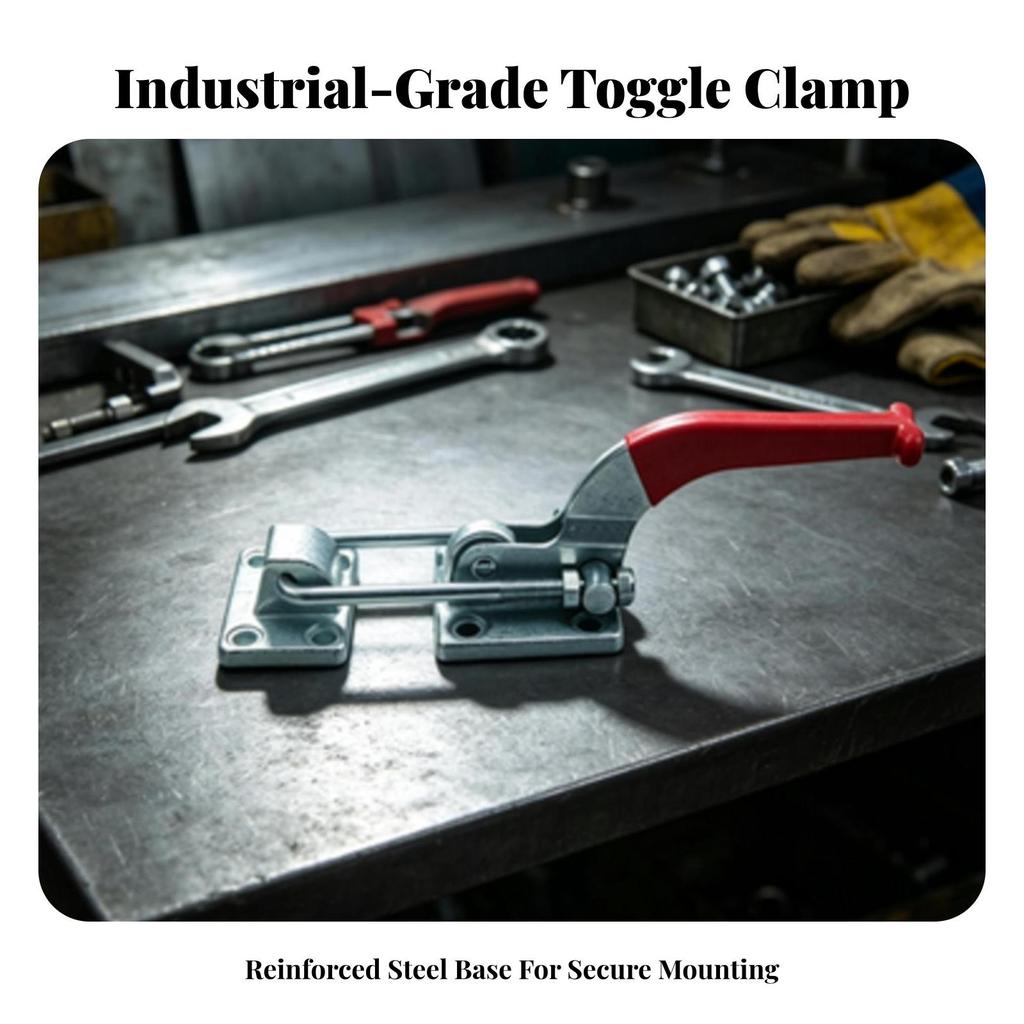 Quick-Toggle Draw Latch Clamp Strong Hardware Low-Profile for Workshop Jigs
