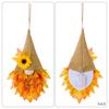 Maple Leaves Artificial Leaves Gnome Flower Hat Pendant for Thanksgiving Farmhouse Window Party Decoration