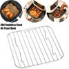 304 Stainless Steel Air Fryer Oil Drain Rack, Heat Resistant & Easy To Clean, Perfect For Home Kitchen Grilling Baking Roasting