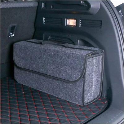 Car Trunk Organizer Car Soft Felt Storage Box Cargo Container Box Trunk Bag Stowing Tidying Holder Multi-Pocket