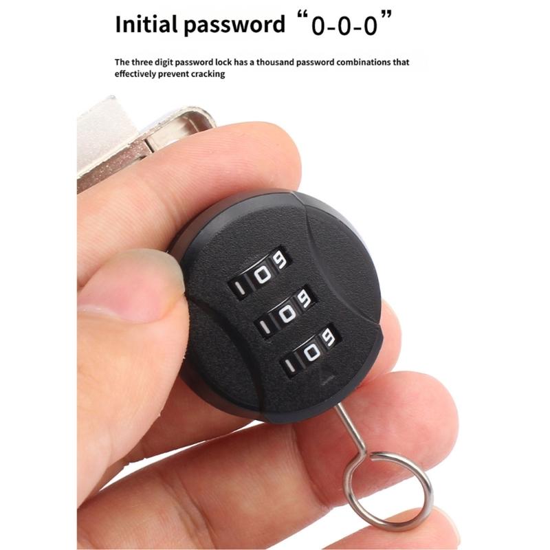 Resetable Security Combination Lock For Marine Vehicle Cabinets Home Drawers Waterproof Metal Construction