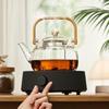 CLITON Heat-Resistant Glass Coffee & Tea Set with 4 Cups