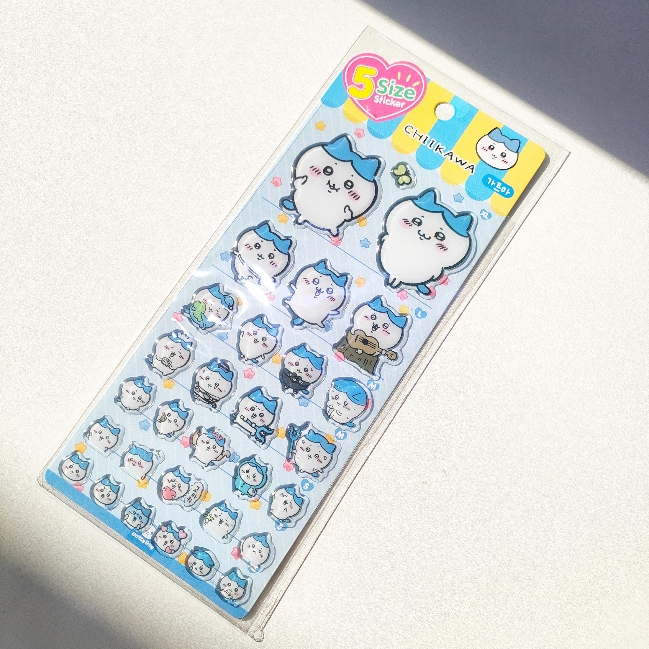 

new1/12pcs Chiikawa Cute Cartoon Stickers - 3D Stereoscopic Epoxy Resin Decals Great for Kids DIY Decor & Holiday Gifts