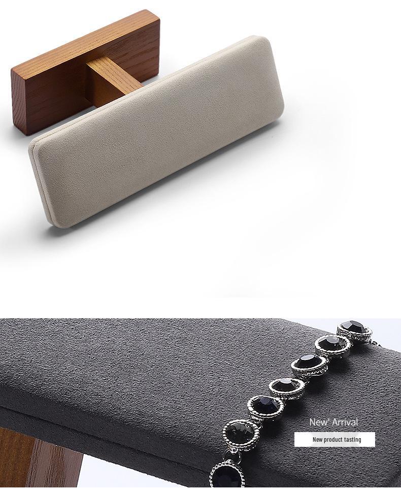 Suport tip T din lemn masiv pentru brățări, bangle-uri și ceasuri - Raft pentru depozitare și expunere bijuterii