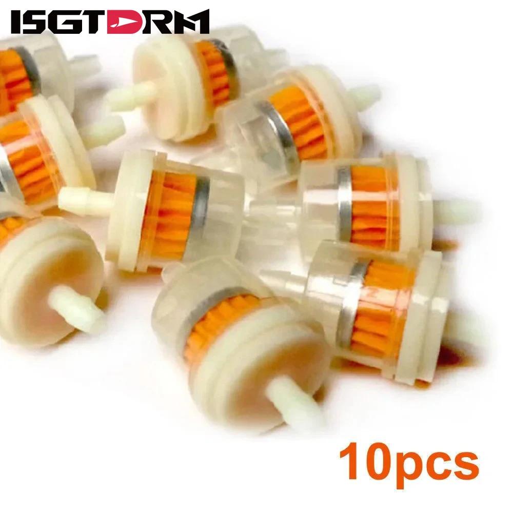 

10 шт., профессиональный масляный фильтр для мотоцикла, встроенный газовый топливный фильтр, бензиновые фильтры, инструмент для скутера, мопеда, скутера, велосипеда, квадроцикла