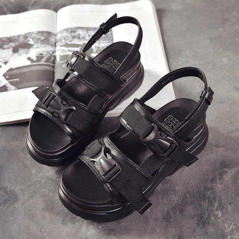 Quality Platform Sandals For Women Chunky Sole Adjustable Buckle Strap Casual Summer Beach Shoes Non-Slip Thick Bottom Sandals