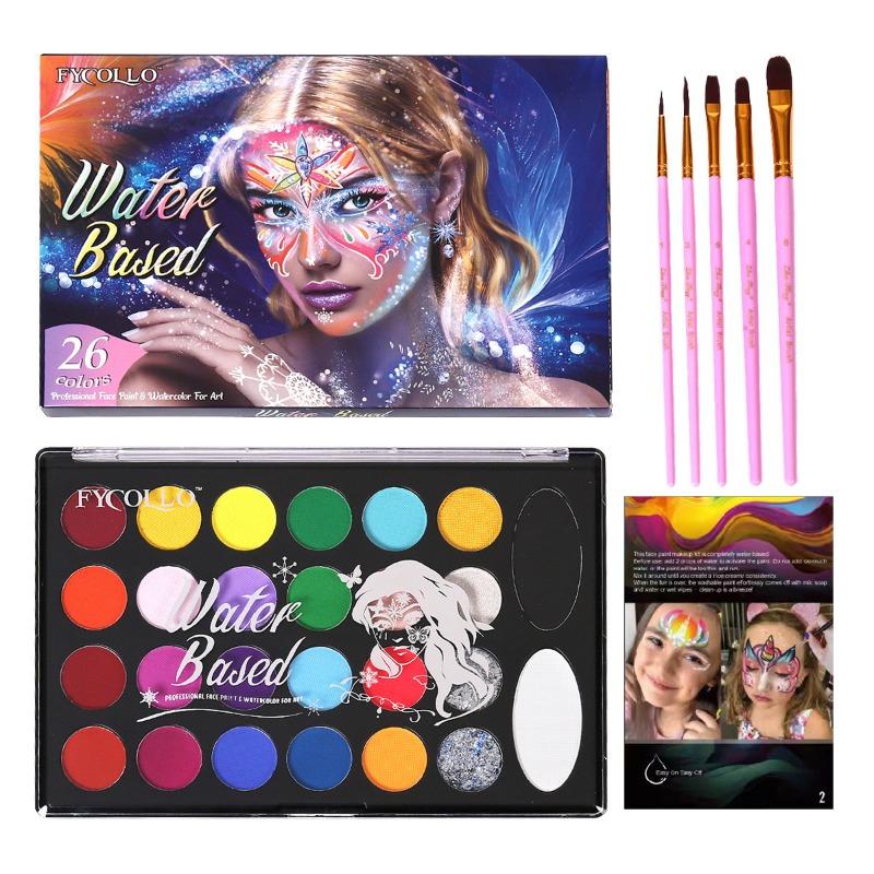 1PACK 26-color Water-soluble Body Paint Halloween Quick-drying Face Paint Face Paint
