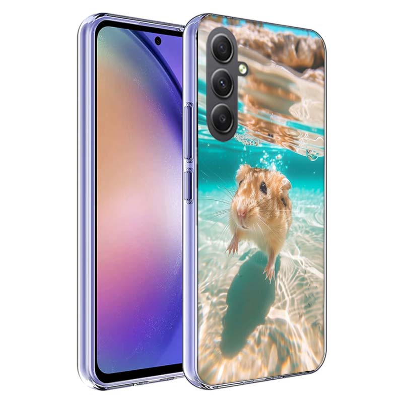 Hamsters With Hats Have Ears Phone Case For Samsung A54 A34 A24 A14 A53 A33 A23 A13 A52S A32 A22 A12 A17 Galaxy A03S A04S A02S A