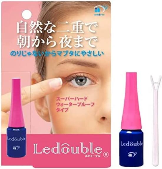 Ledouble 2ml Double EyelidUnder-Eye Bag Crease, Film-Type Waterproof Hair Styling, Also Holds Bangs in Place