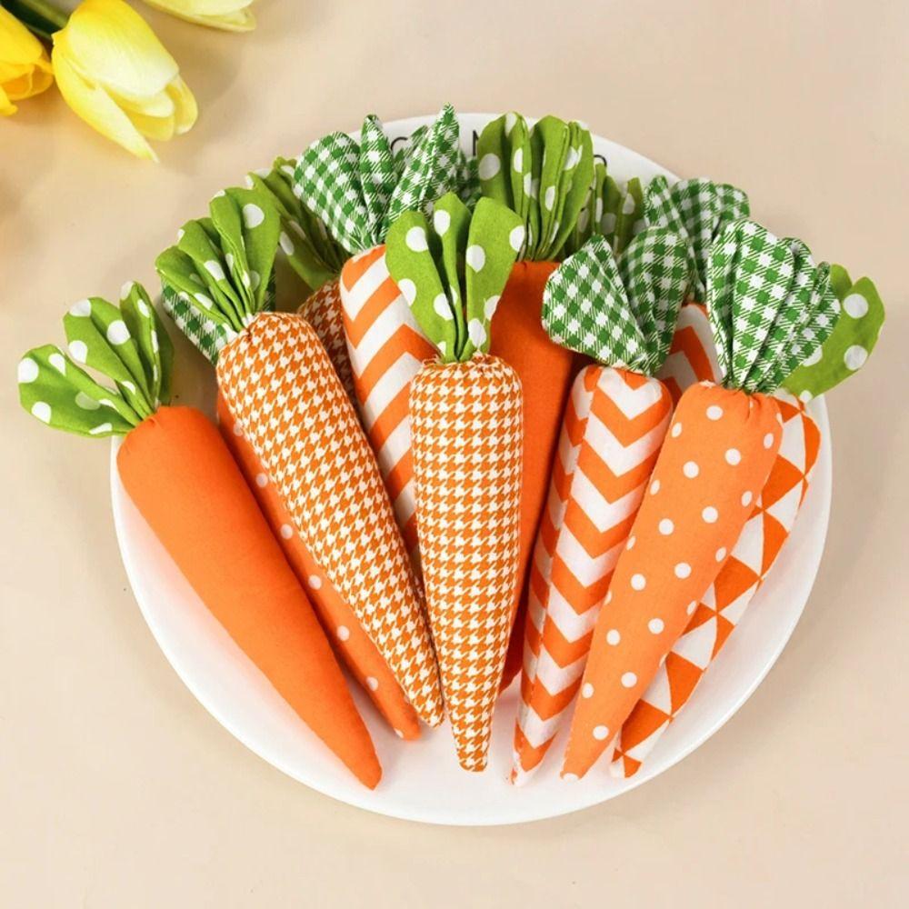 Soft Fabric Easter Carrot Ornaments High Quality Fabric Carrot Decorations  Party Favors