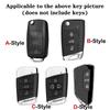 VJDX3 Car TPU Zinc Alloy Key Case Bag For Skoda Octavia 2 3 A5 A7 A8 Car Key Chain Car Metal Key Shell Interior Decoration Accessories