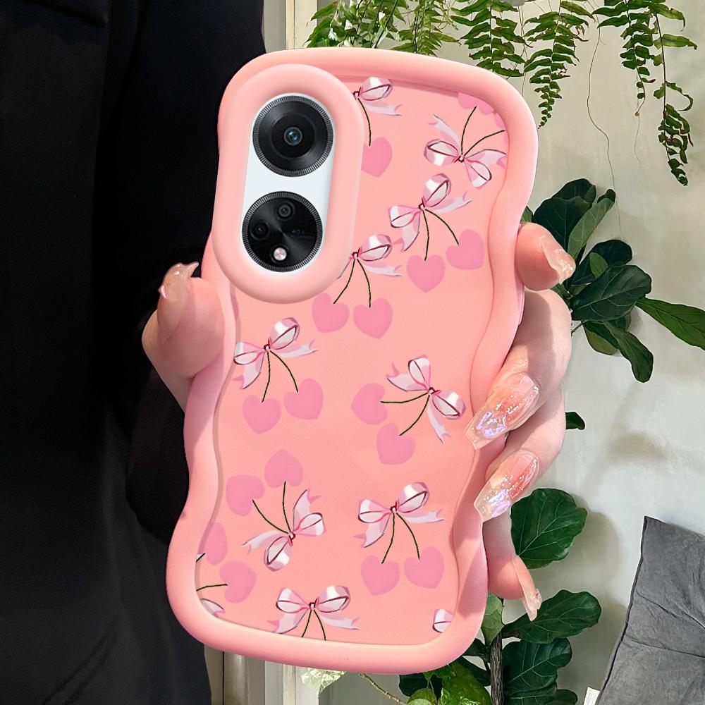 

Окрашенный узор Big Wave Edge Мягкий силиконовый материал Macaron чехол для телефона противоударный защитный резиновый чехол для OPPO Reno Realme OPPO A95