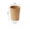 Solid Wood Trash Can Large Capacity Household Trash Bin Nordic Luxury Bedroom Garbage Bin Living Room Cleaning Accessories