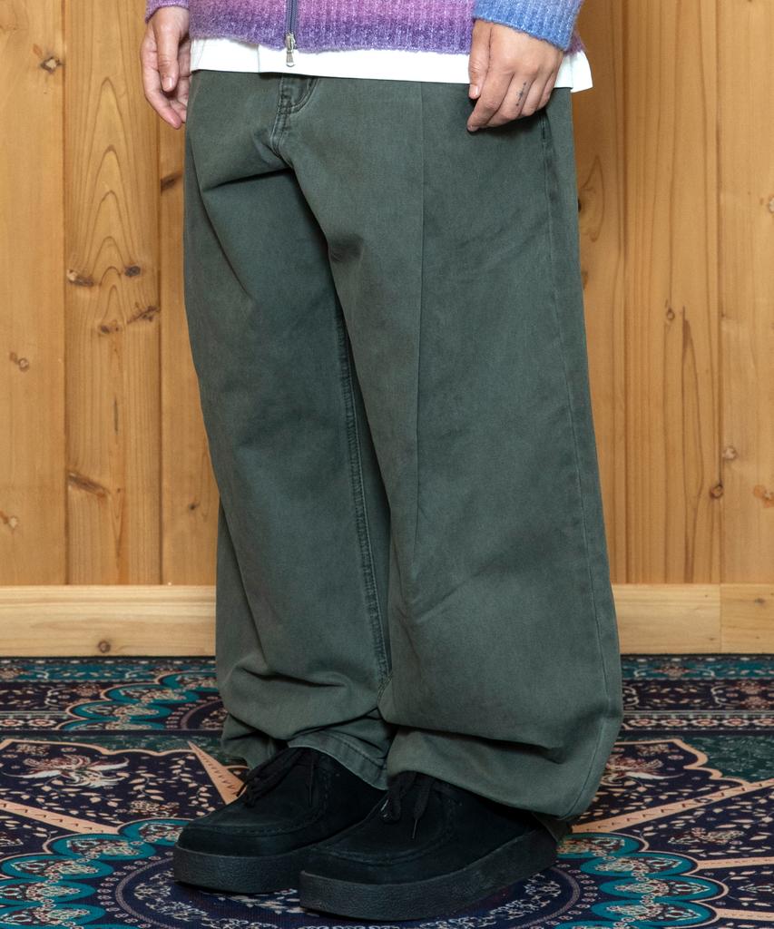 XTONZ Xp306 Fade Wash Balloon Cotton Pants (Khaki)