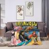Unbesiegbar Film Flanelldecken Weiche Langlebige Überwurfdecke für Schlafzimmer Camping Grafische Tagesdecke Sofa Bettbezug