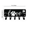 1pc Puppy Dog Love Key Rack Hanger & Organizer - 6 inch/9 inch Wide Metal Wall Art for Wall Hanging and Hooks