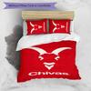 USA FC 3pcs Bedding Set Duvet Cover Closure Includes 1 Duvet Cover & 2 Pillowcases for All Seasons Bedroom Home Dorm Decor