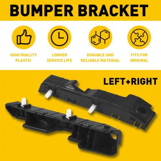 Right+Left Side Front Bumper Bracket Set of 2 Fit For 2011-2015 Hyundai Sonata