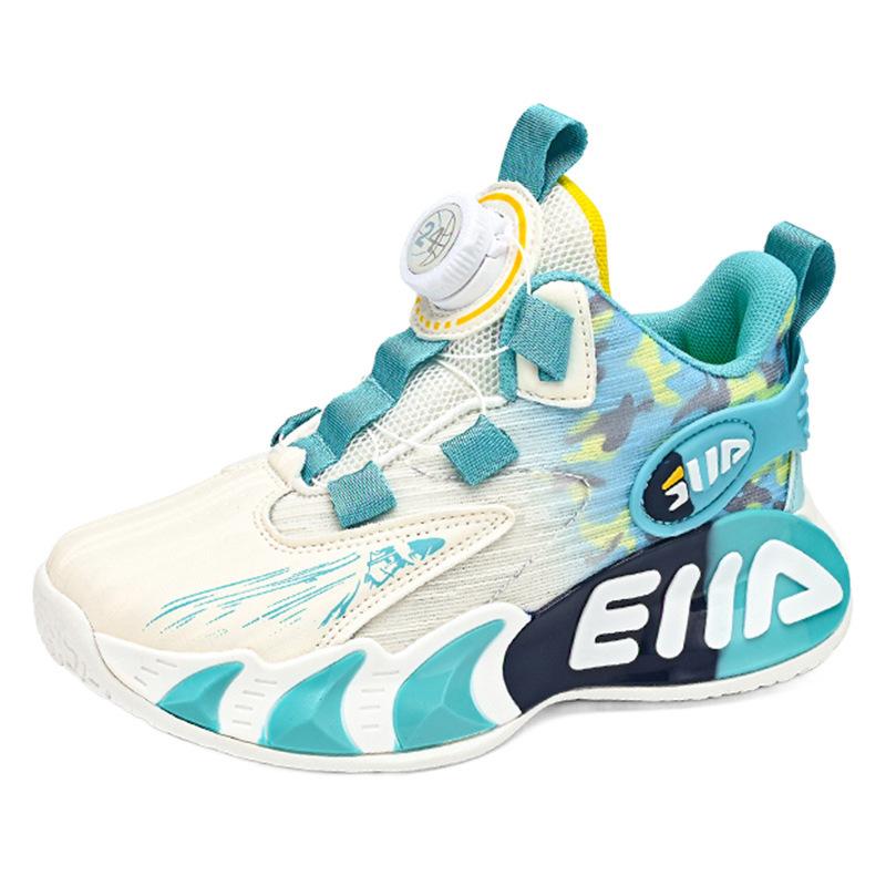 Boys basketball shoes 2025 new mesh breathable children's sports shoes boys training shoes for middle and older children's competitions