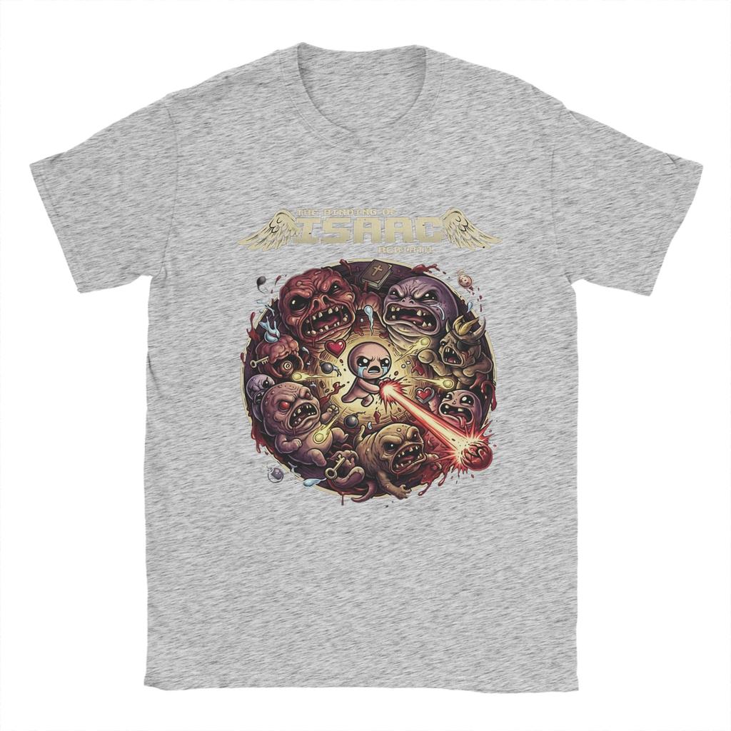 Unisexs TShirt The Binding Of Isaac  Vintage Pure Cotton Tee Shirt Short Sleeve  T Shirt Crew Neck Clothes Gift Idea