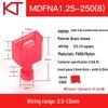 KT Nylon Male Fully Insulated Blade Terminal MDFN/A1.25/2/5.5-250 Cold Crimp Connector