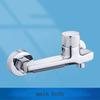 Copper mixed water bathtub faucet, waterfall, small body, wall-mounted installation, hot and cold faucet
