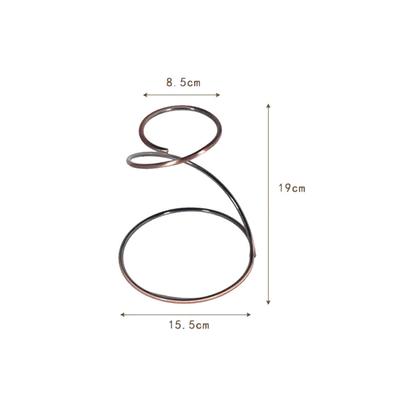 Essential S-Shaped Iron Dripper Stand Filter Cup Holder In Brass Coffee Brewing Companion