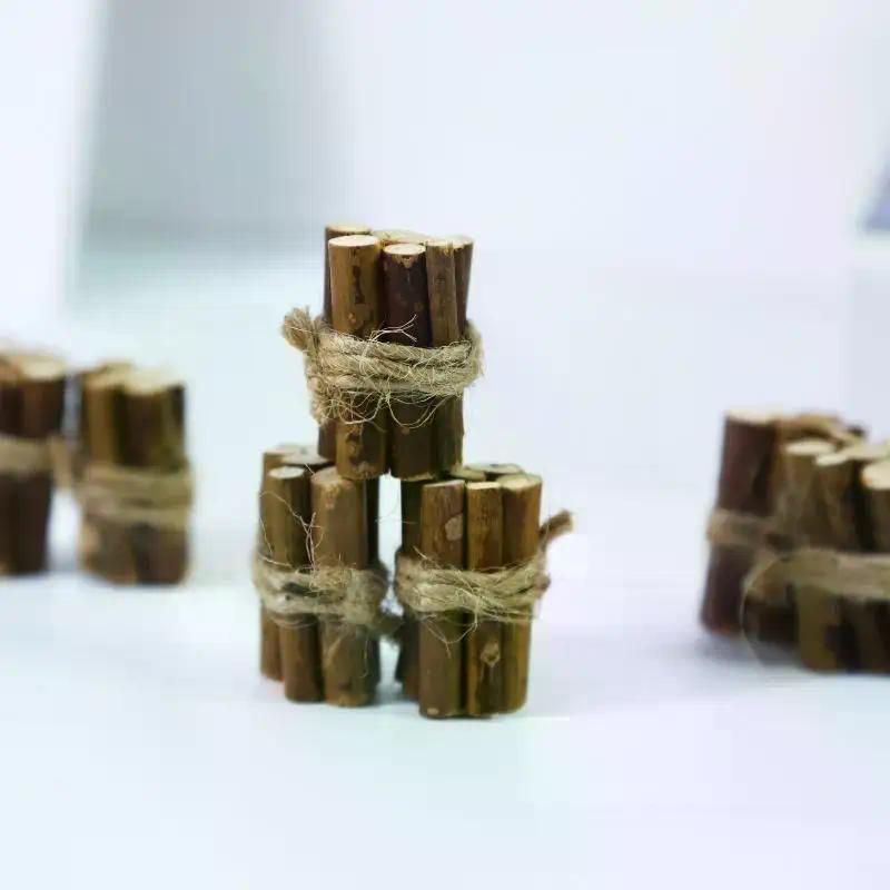 1/3/5Pcs Miniature Firewood Pile Set Dollhouse Simulation Wood Model Creative Kitchen Toys Home Decoration