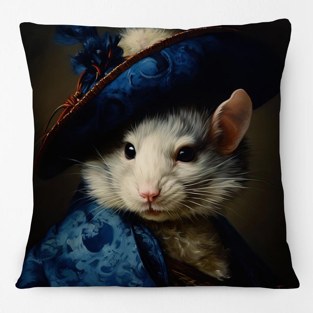 European Retro Vintage Royal Animals Portraits Leopard Panther Dog Cat Cushion Covers Sofa Pillowcase