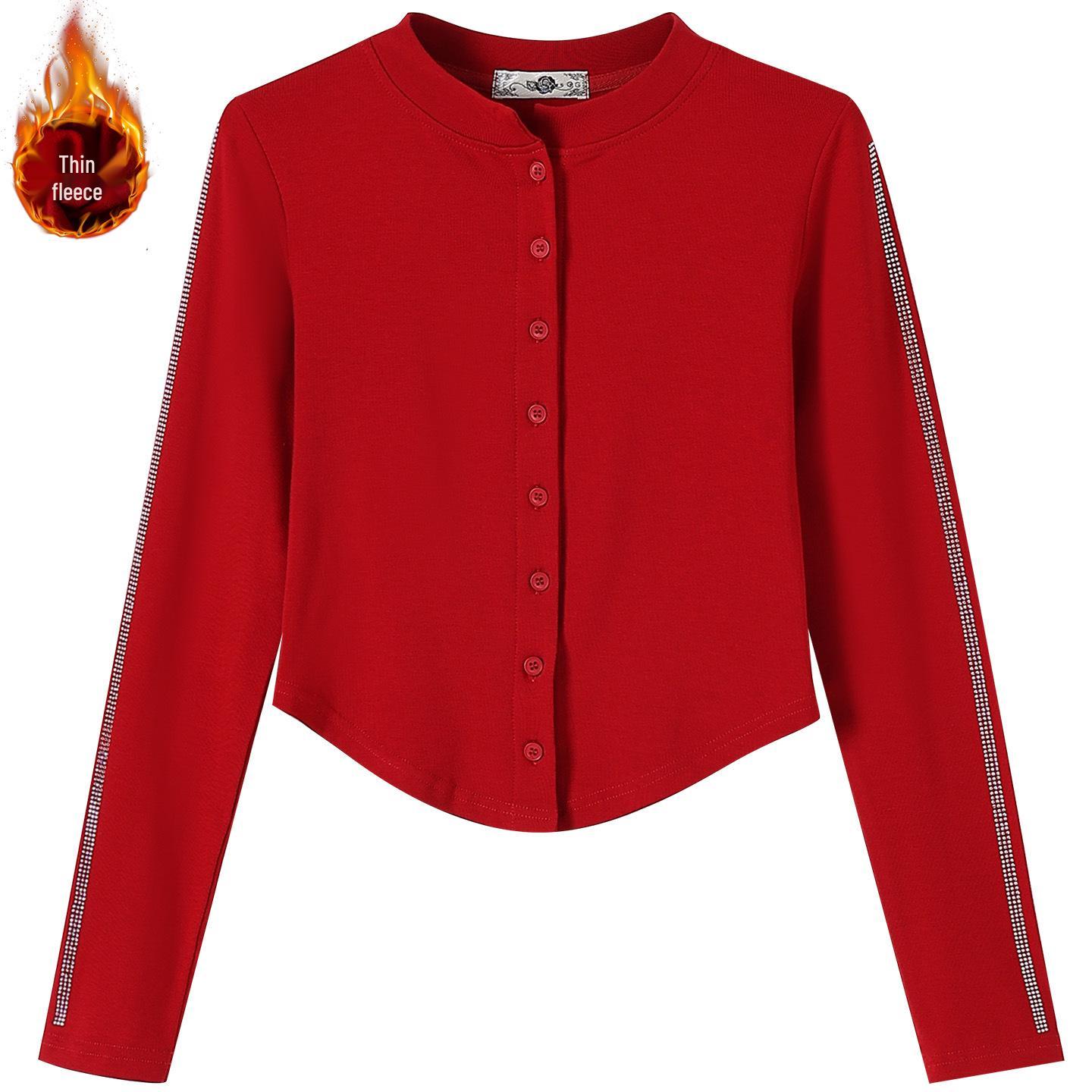 

Spring 2026 Slimming Dancewear Set: Thin Fleece Cardigan & Thickened Curved Leg Pants 3XL