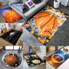 Creative Sports Area Rug Healthy ExerciseTeen Fantastic Basketball Enthusiast Carpet for Home Decor Kid Room ,Etc.