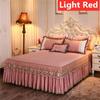 Luxury Princess Lace Bedspread Bed Skirt Sheets Thicken Quilted Fitted Bed Sheet Bedding Queen King Non-slip Mattress Cover for Queen