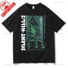 Horror Game Fun Silent Hill 2 Printing T Shirts Male Rock Shortsleev Tees Novelty Trend Vintage Casual Tops Cotton Ropa Hombre