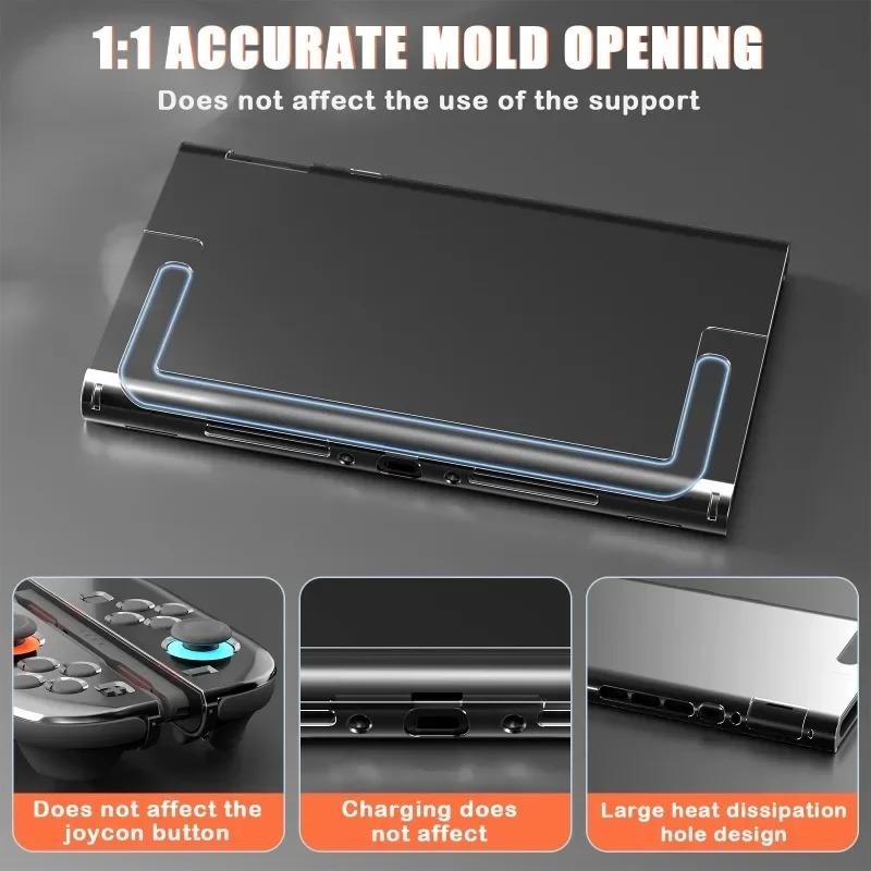 Transparent PC Hard Case Protective Shell Cover For NS Switch 2 Game Console Joy-con Back Full Protector for Switch Accessories
